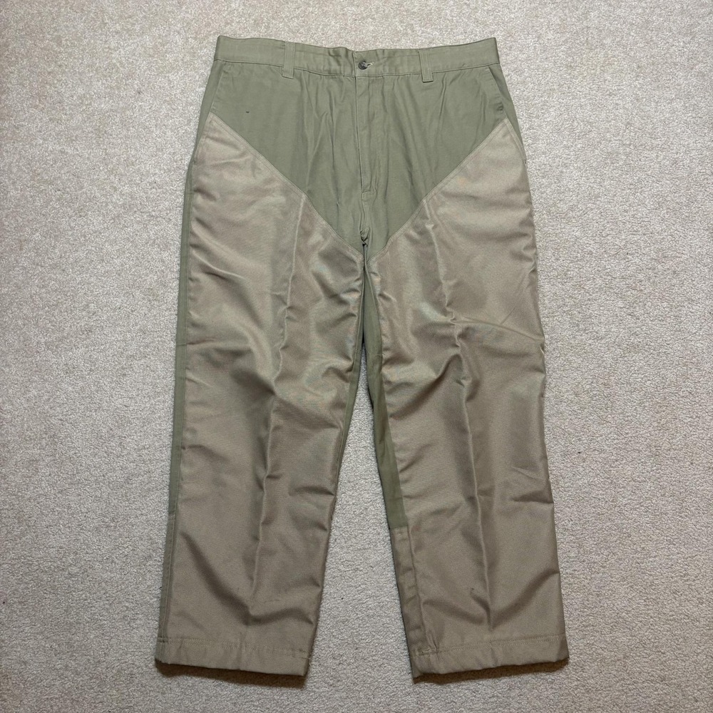 Boyt‎ Harness Company Brush Pants Mens 38x26 Green Canvas Upland Hunting Field